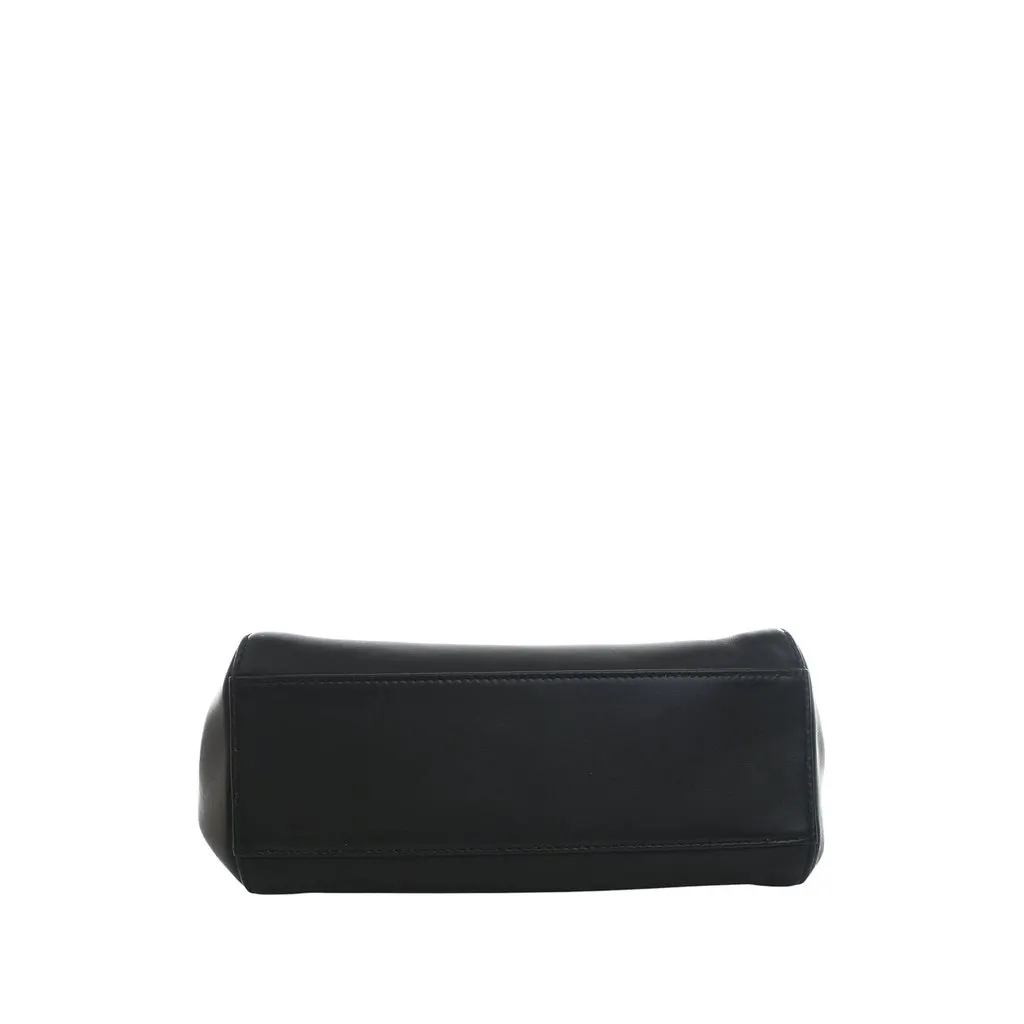 Fendi Mini Leather Peekaboo Iconic Satchel Black Leather Very good - Inside View