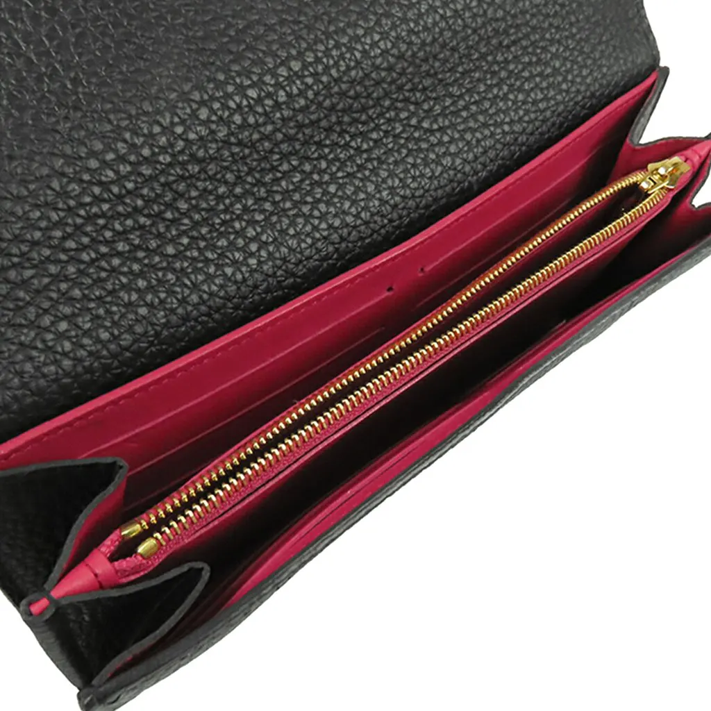 Louis Vuitton Taurillon Capucines Long Wallet Black Leather Very good - Model View