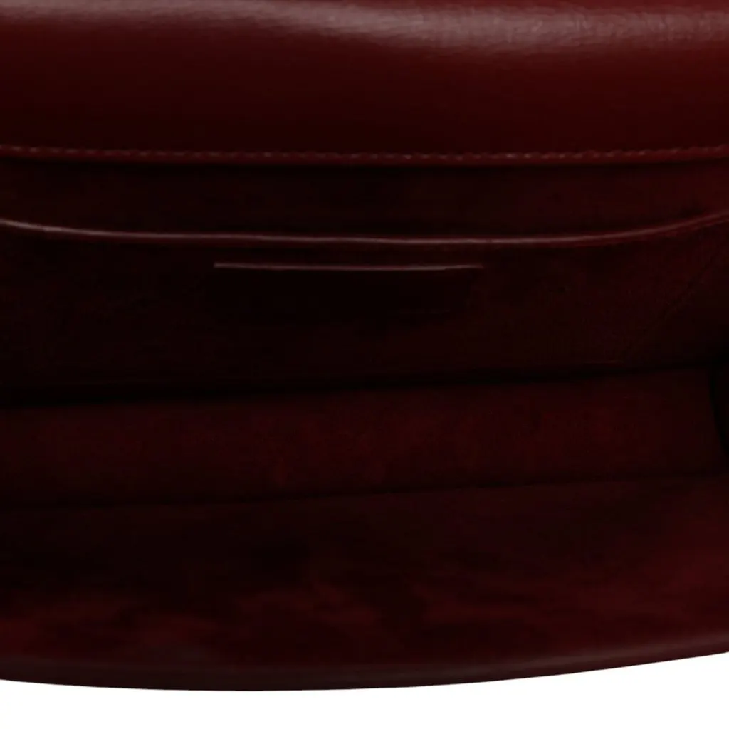 Saint Laurent Large Calfskin Monogram Sunset Top Handle Bag Red Leather Very good - Model View