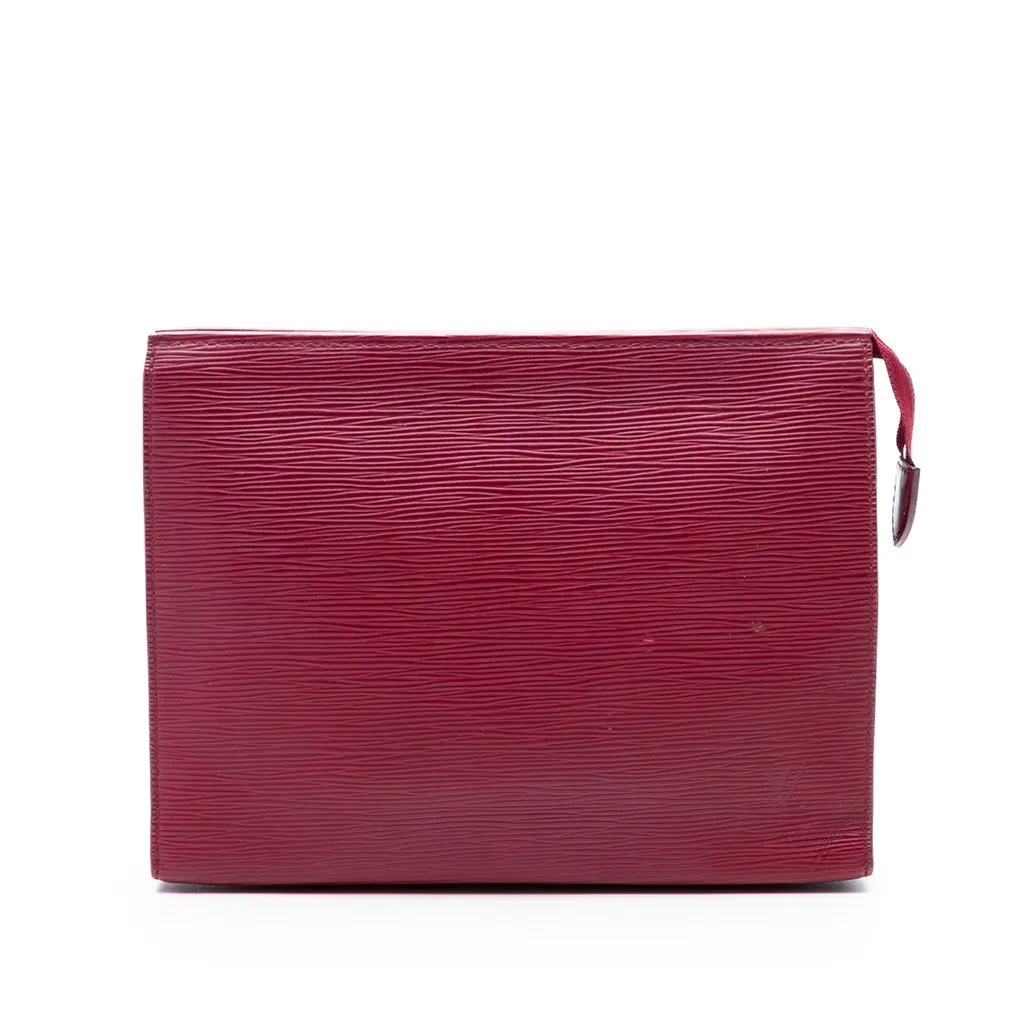 Louis Vuitton Epi Toiletry Pouch 26 Pink Leather Very good - Front View