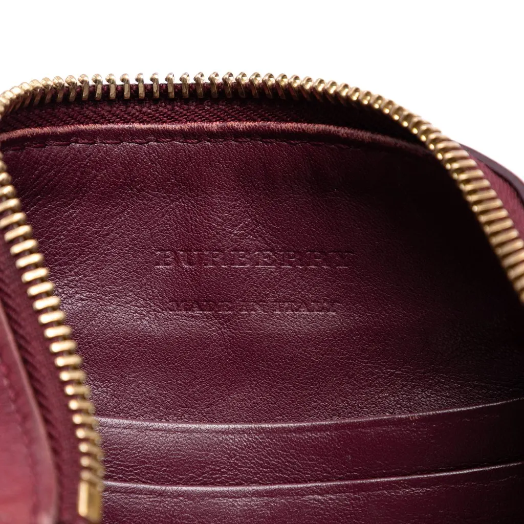 Burberry Haymarket Check Canvas Peyton Crossbody Beige Good - Box View