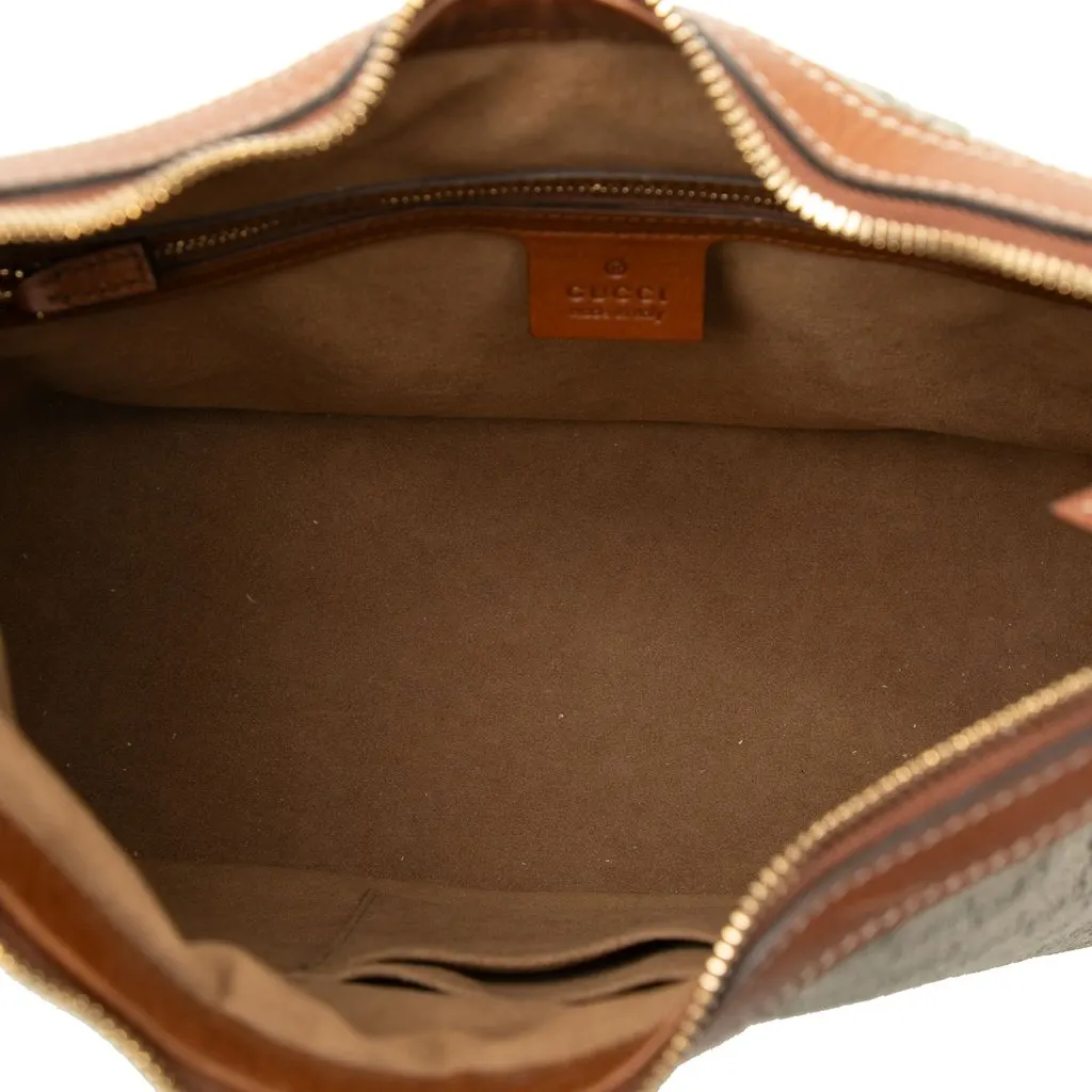 Gucci GG Supreme Linea A Satchel Beige Very good - Model View