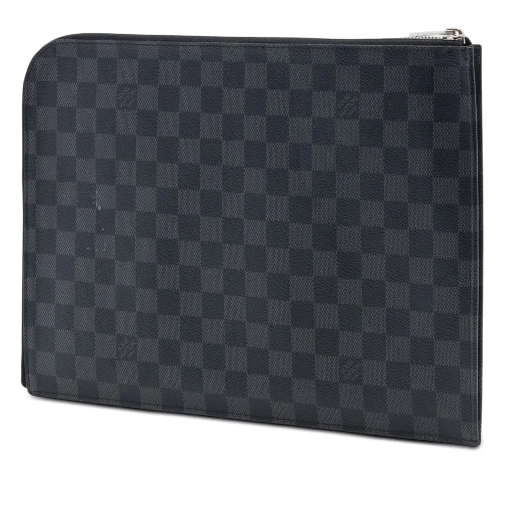 Louis Vuitton Damier Graphite Pochette Jour GM Black Very good - Back View