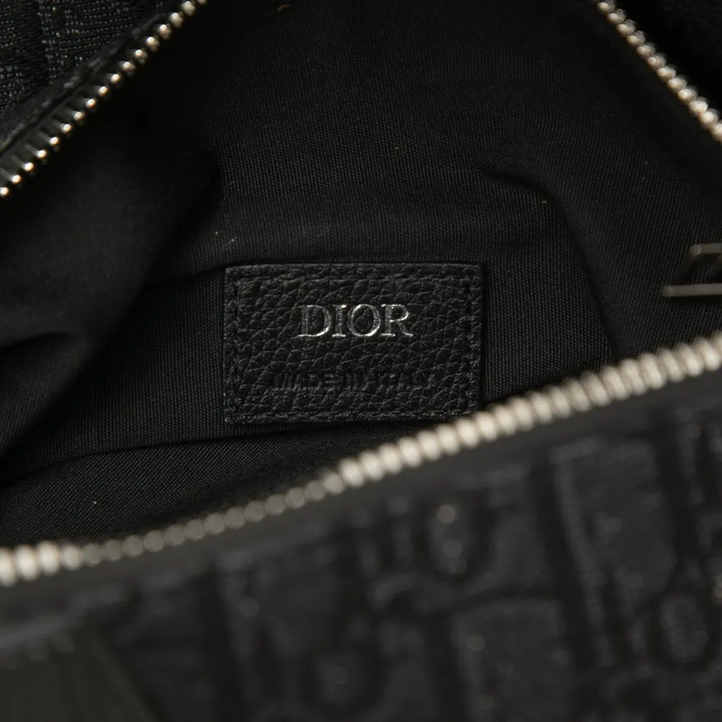 Dior Oblique Canvas Saddle Crossbody Black Very good - Box View