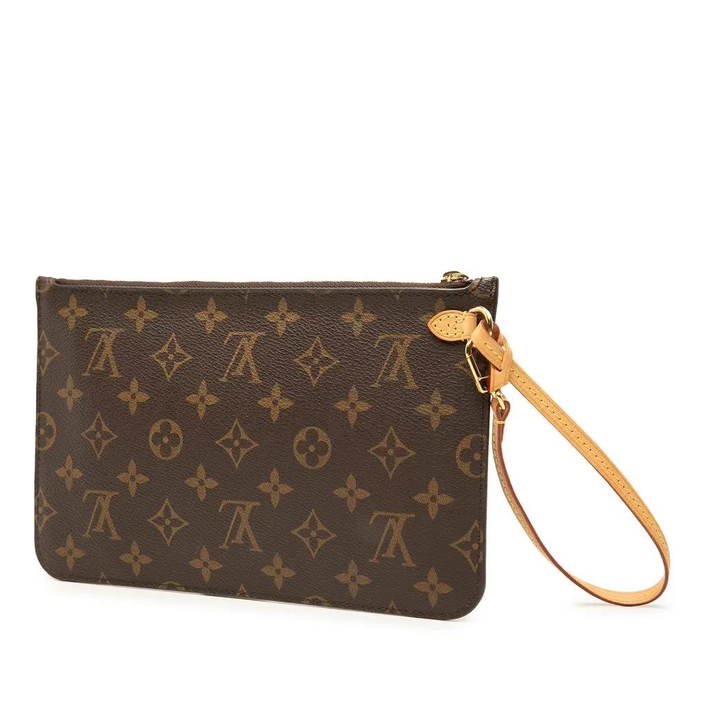 Louis Vuitton Monogram Neverfull MM Pouch Brown Very good - Inside View