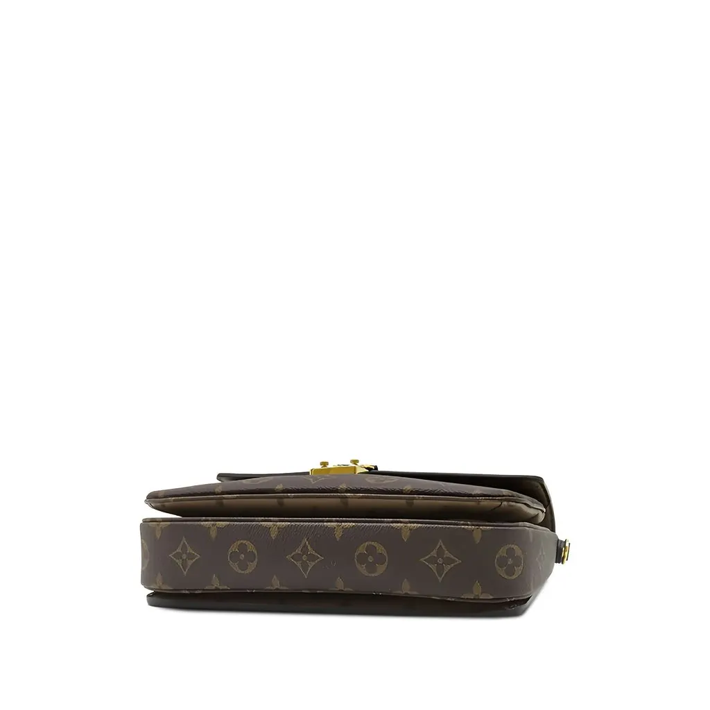 Louis Vuitton Monogram Reverse Pochette Metis Brown Canvas Good - Inside View