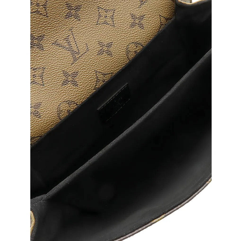 Louis Vuitton Monogram Reverse Pochette Metis Brown Canvas Good - Model View