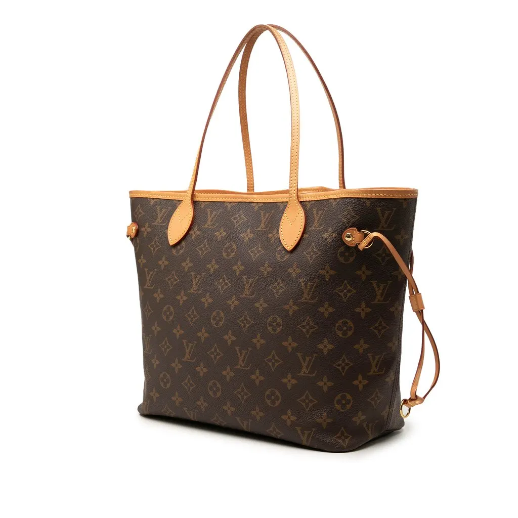 Louis Vuitton Monogram Neverfull MM Brown Canvas Very good - Back View