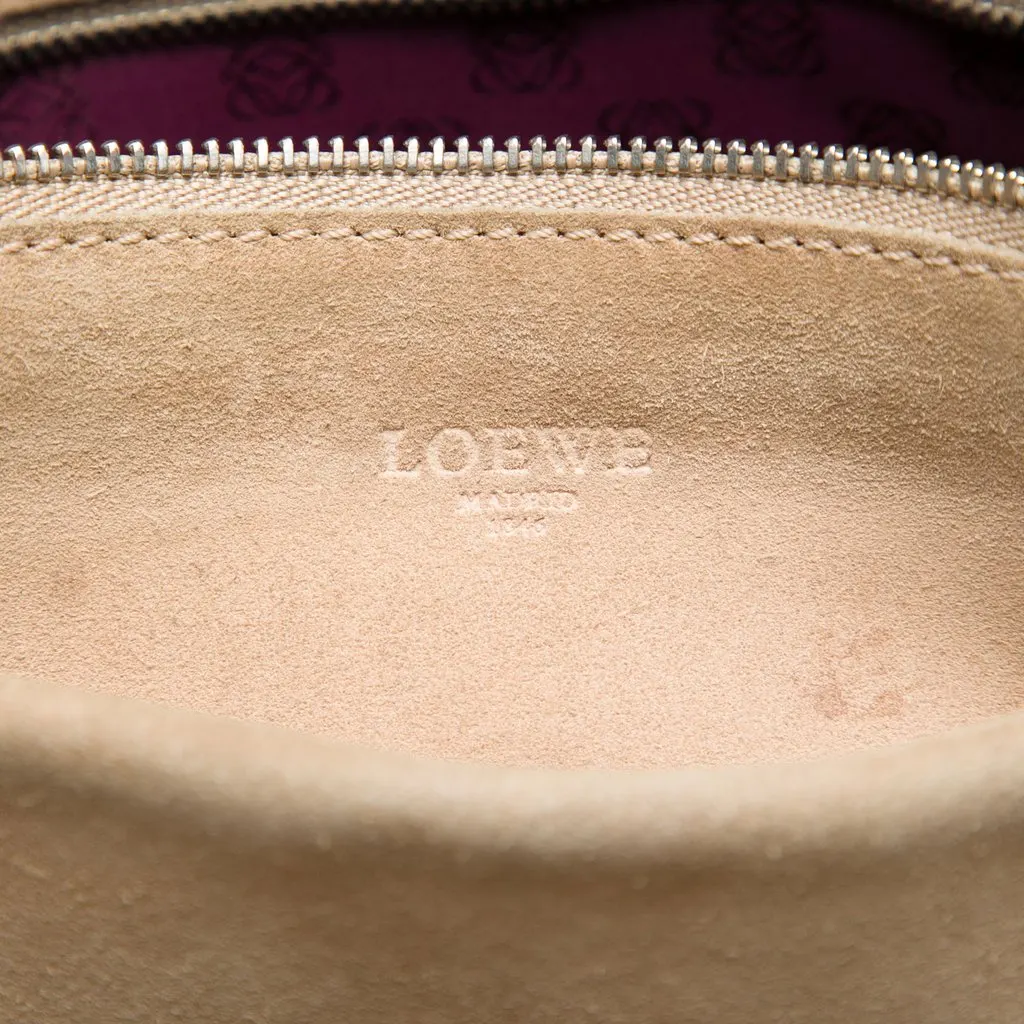 LOEWE Bicolor Leather Studded Perforated Amazona 36 Brown Leather Very good - Box View
