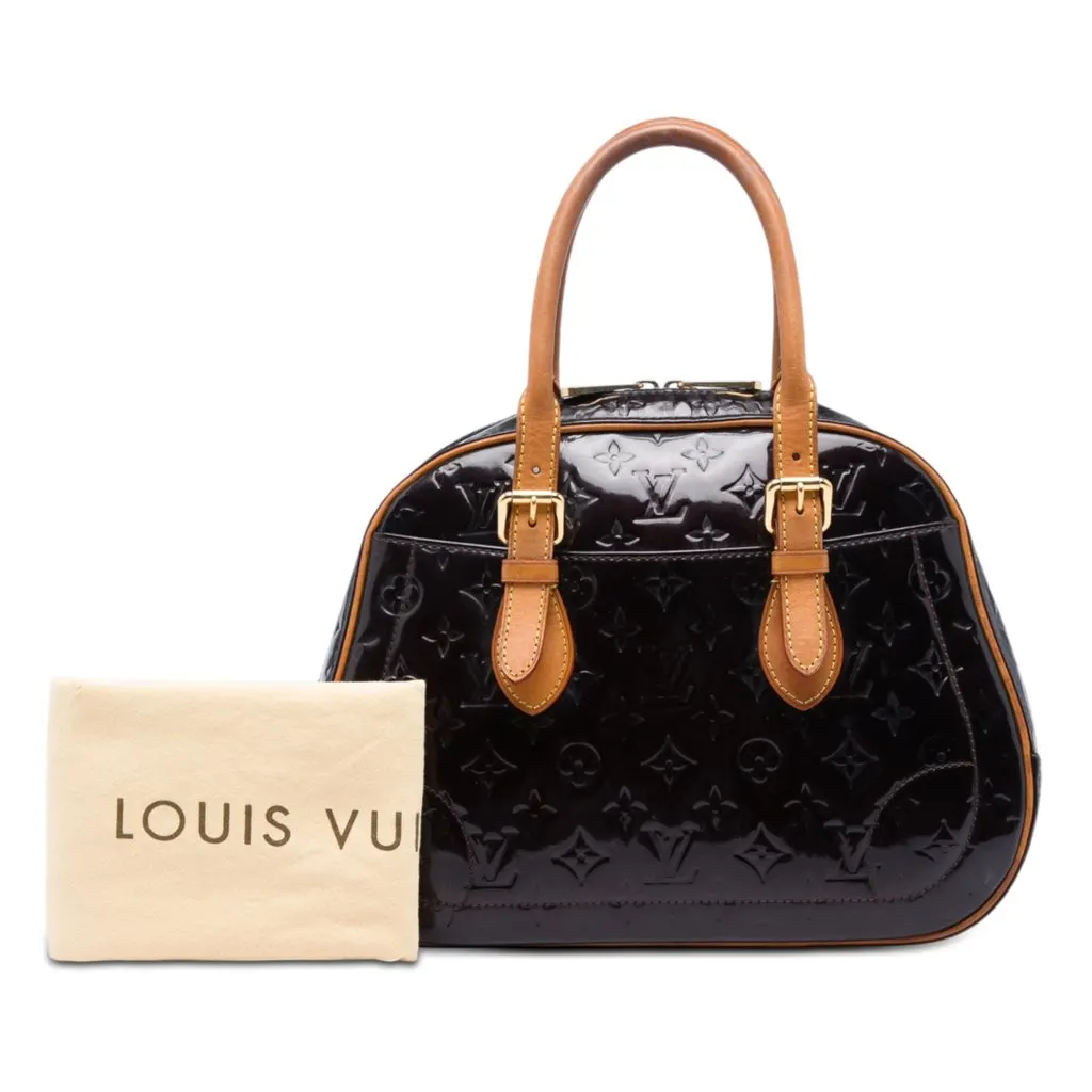 Louis Vuitton Monogram Vernis Summit Drive Purple Medium Lea