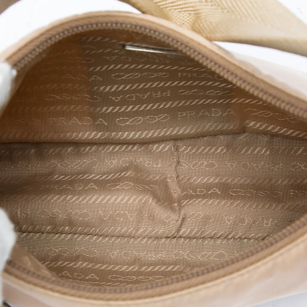 Prada Mini Tessuto Re Edition 2000 Shoulder Bag Beige Polyamide Very good - Model View