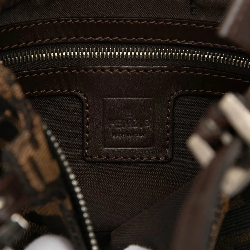 Fendi Zucca Canvas Shoulder Bag Brown Very good - Box View