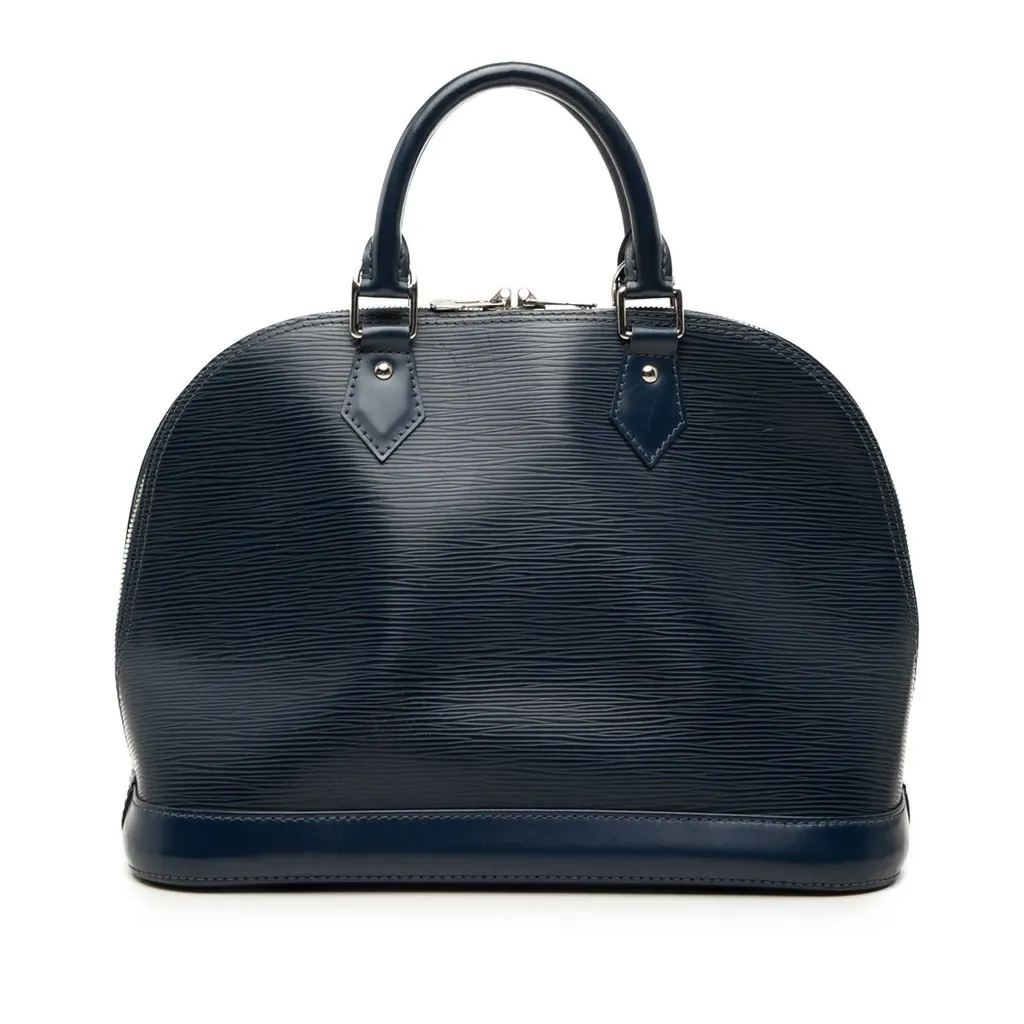 Louis Vuitton Epi Alma PM Blue Leather Very good - Front View