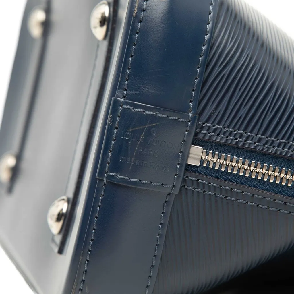Louis Vuitton Epi Alma PM Blue Leather Very good - Box View