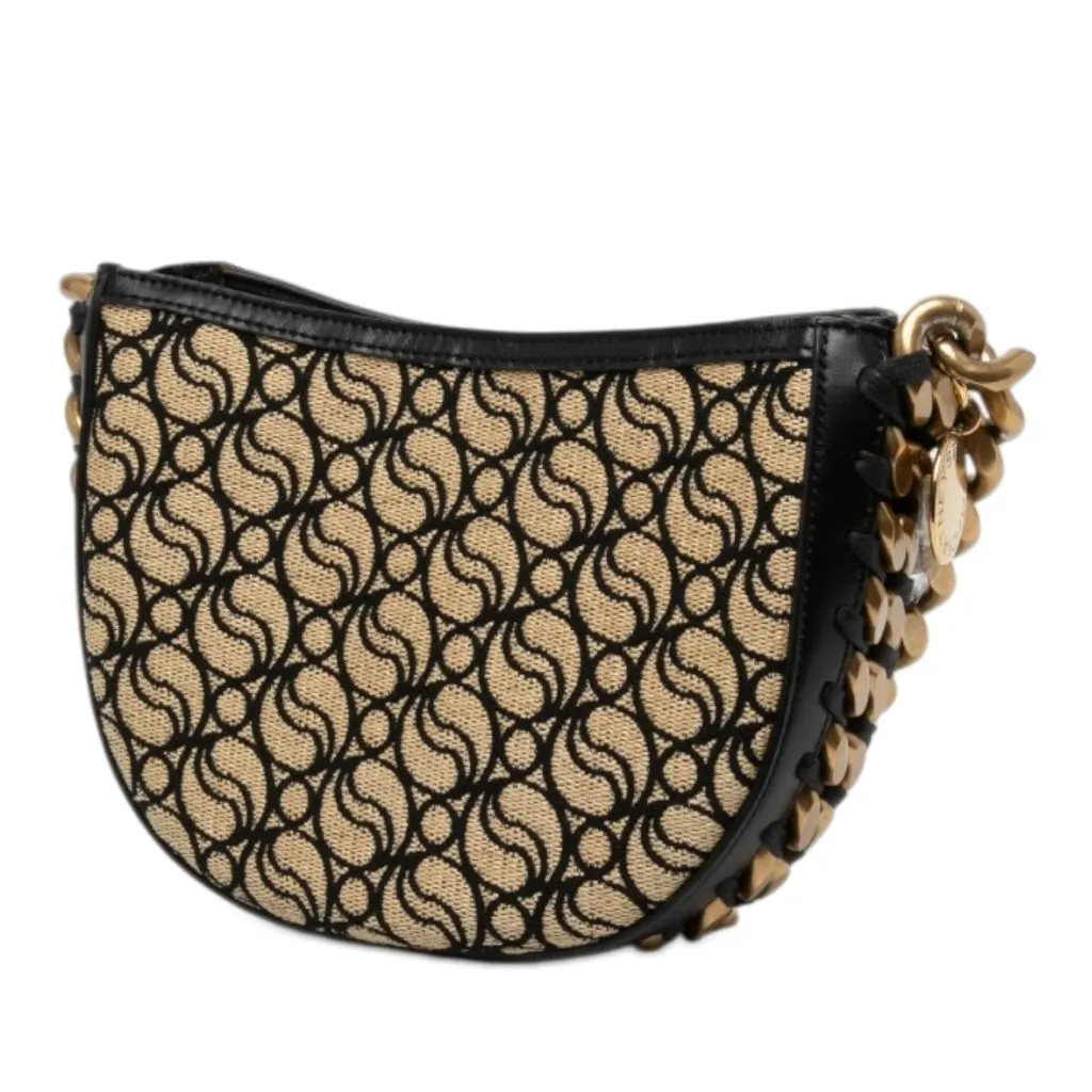 Stella McCartney S Wave Canvas Frayme Satchel Beige Canvas Very good - Back View