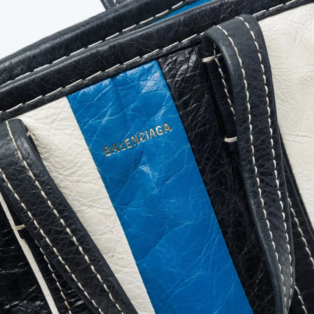 Balenciaga Lambskin Bazar Shopper Satchel XXS Black Leather Very good - Box View
