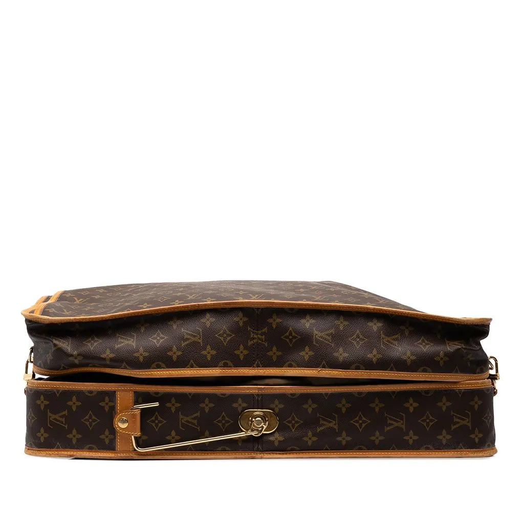 Louis Vuitton Monogram Portable Cabin Garment Bag Brown Canvas Good - Inside View