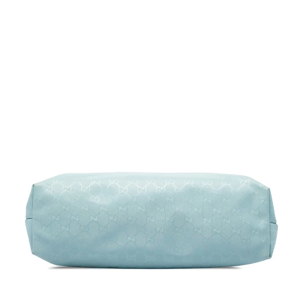 Gucci Medium GG Imprime Tote Blue Canvas Good - Inside View
