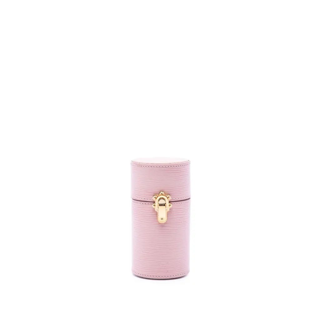 Louis Vuitton Epi Perfume Travel Case Pink Leather Very good - Front View