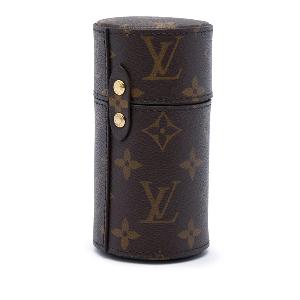 Louis Vuitton Monogram 100ML Fragrance Travel Case Brown Canvas Very good - Back View
