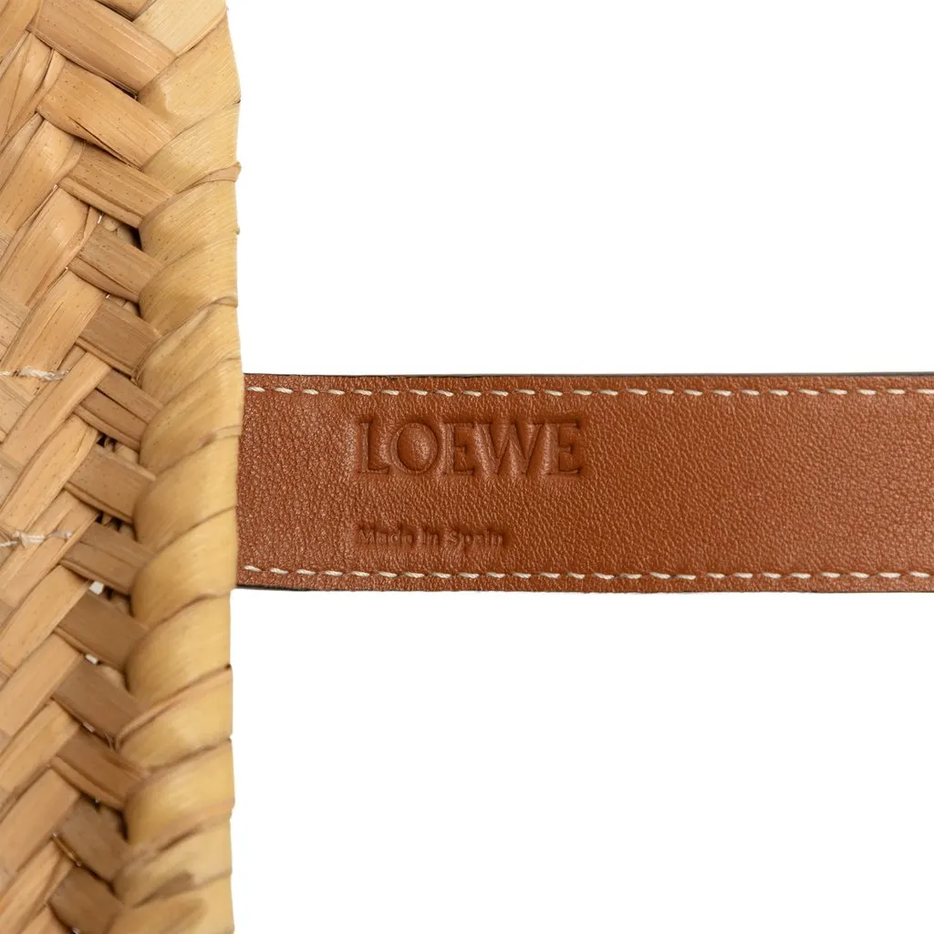 LOEWE Medium Raffia Anagram Basket Tote Beige Very good - Box View