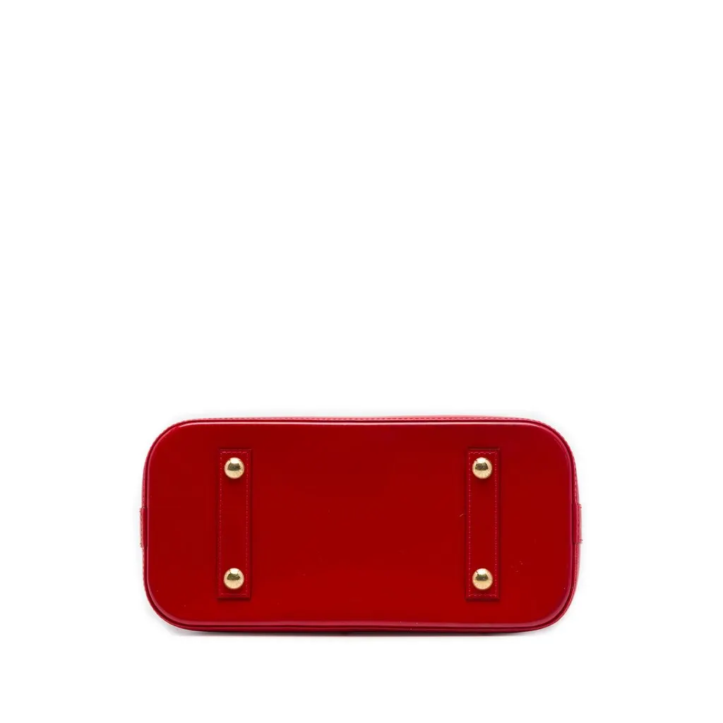 Louis Vuitton Monogram Vernis Alma PM Red Leather Very good - Inside View