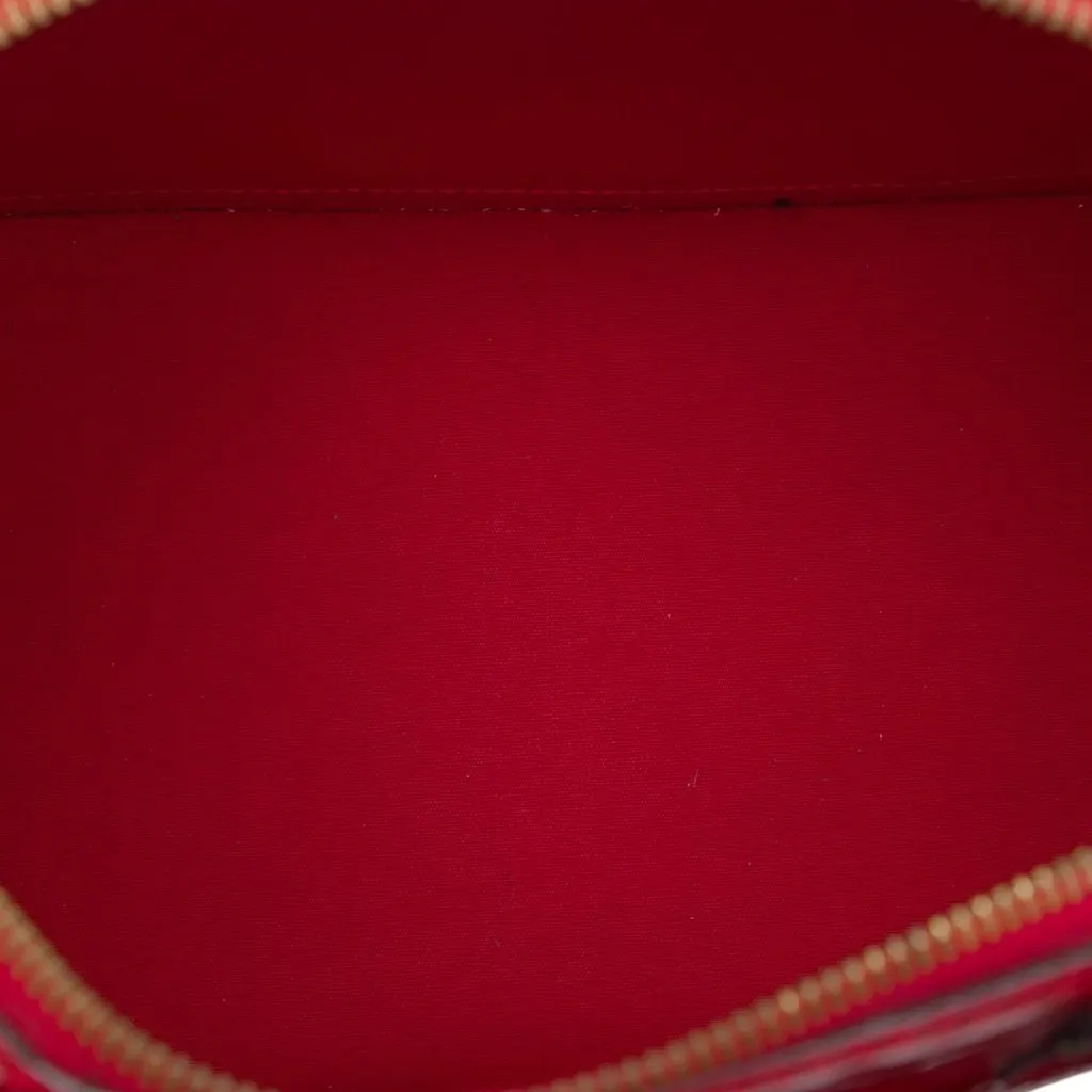 Louis Vuitton Monogram Vernis Alma PM Red Leather Very good - Model View