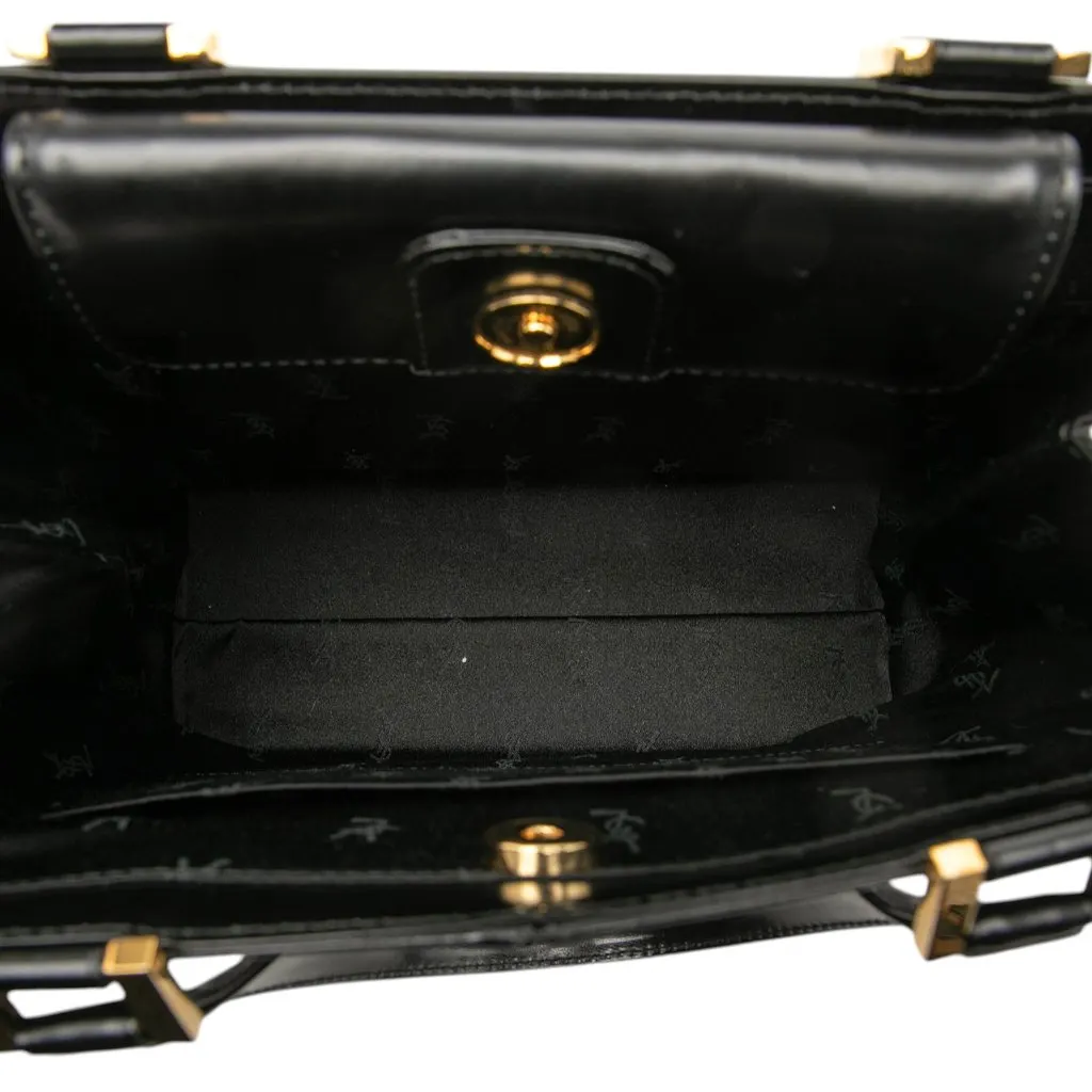 Saint Laurent Leather Handbag Black Leather Very good - Model View
