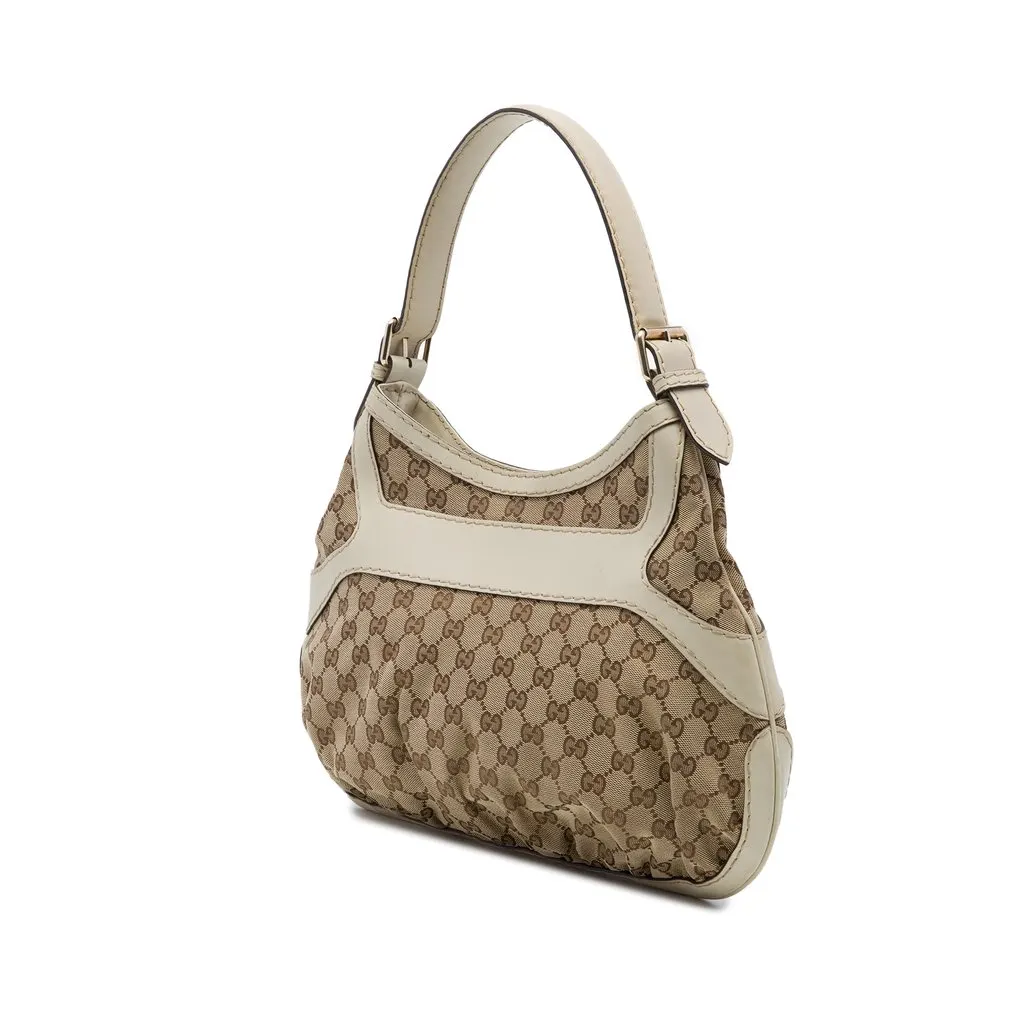 Gucci GG Canvas Dialux Queen Hobo Beige Canvas Good - Back View