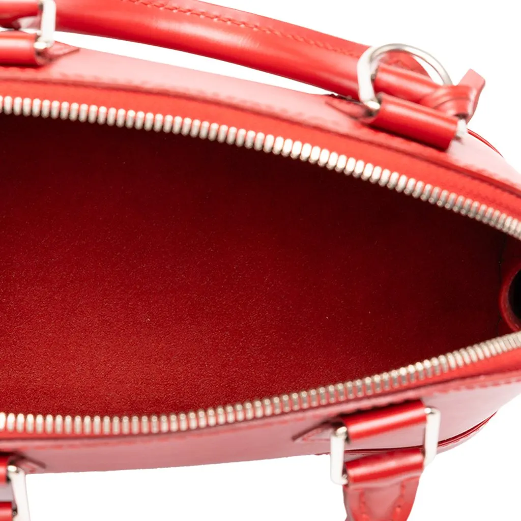 Louis Vuitton Epi Alma BB Red Leather Good - Model View
