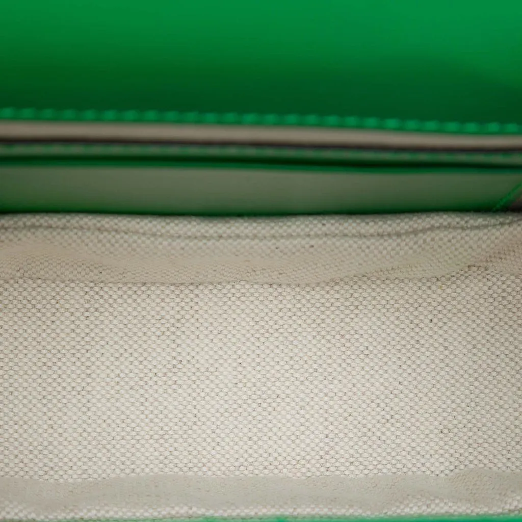 Gucci Mini Calfskin 1947 Bamboo Top Handle Bag Green Leather Very good - Model View