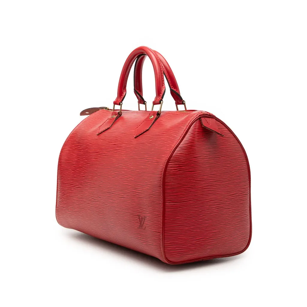 Louis Vuitton Epi Speedy 30 Red Leather Very good - Back View