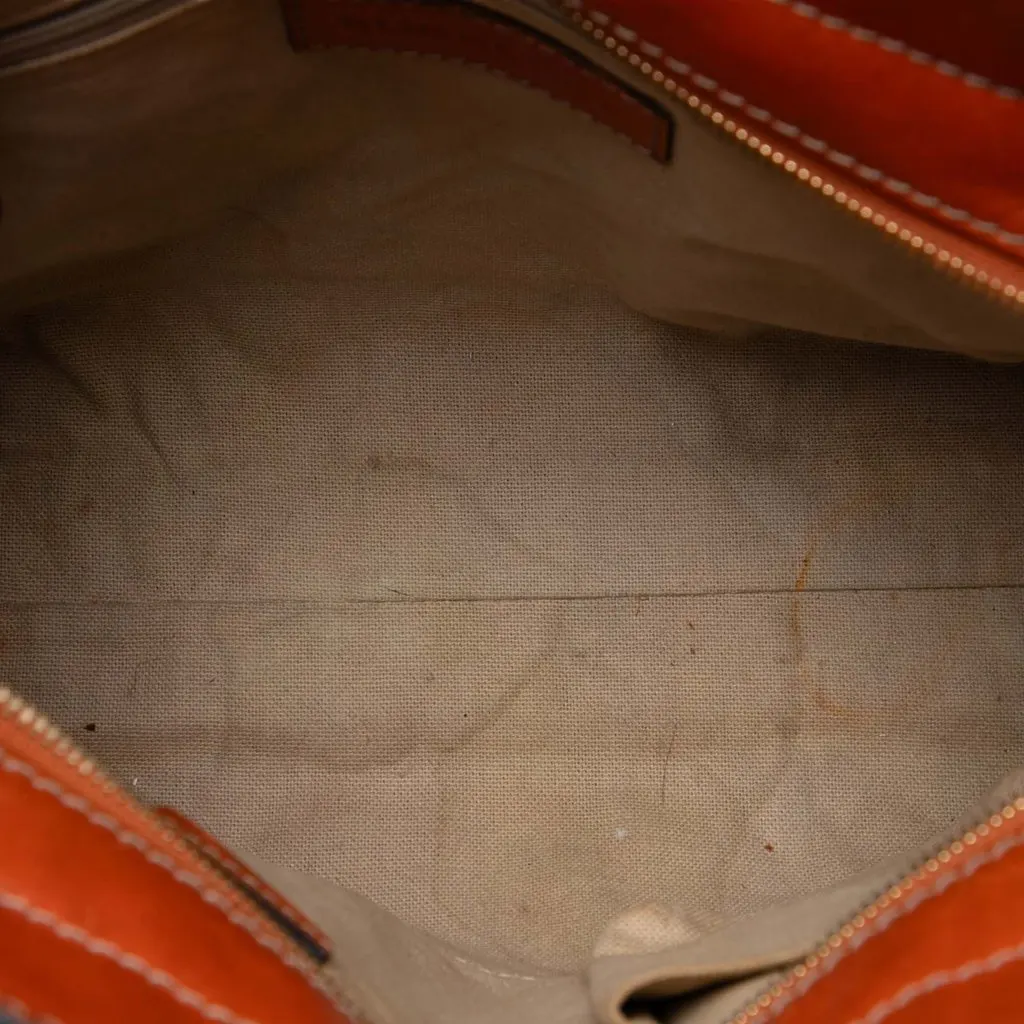 Burberry Small Haymarket Check Coated Canvas Honeywood Tote Beige Very good - Model View