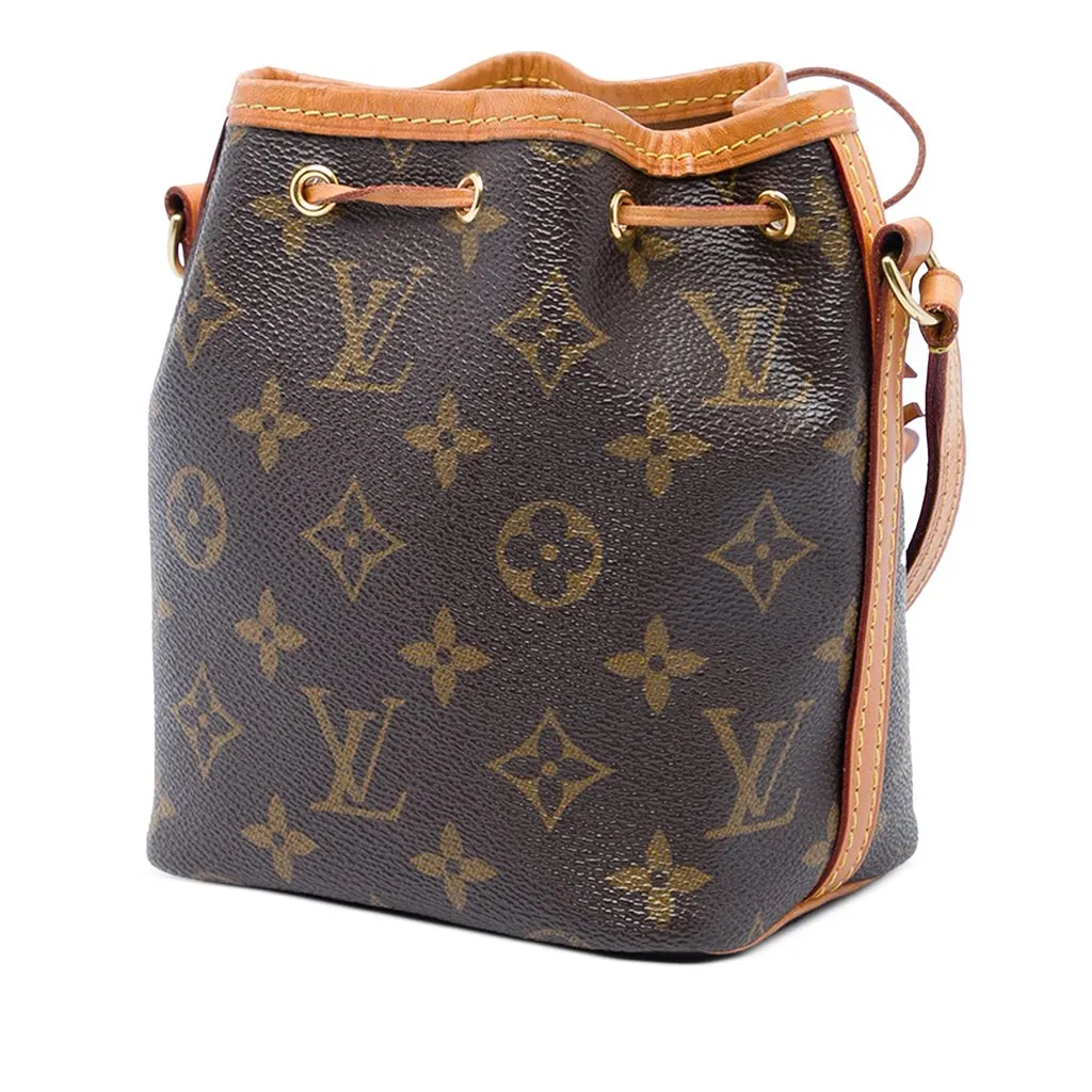 Louis Vuitton Monogram Nano Noe Brown Canvas Very good - Back View