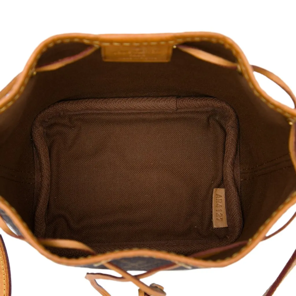 Louis Vuitton Monogram Nano Noe Brown Canvas Very good - Model View