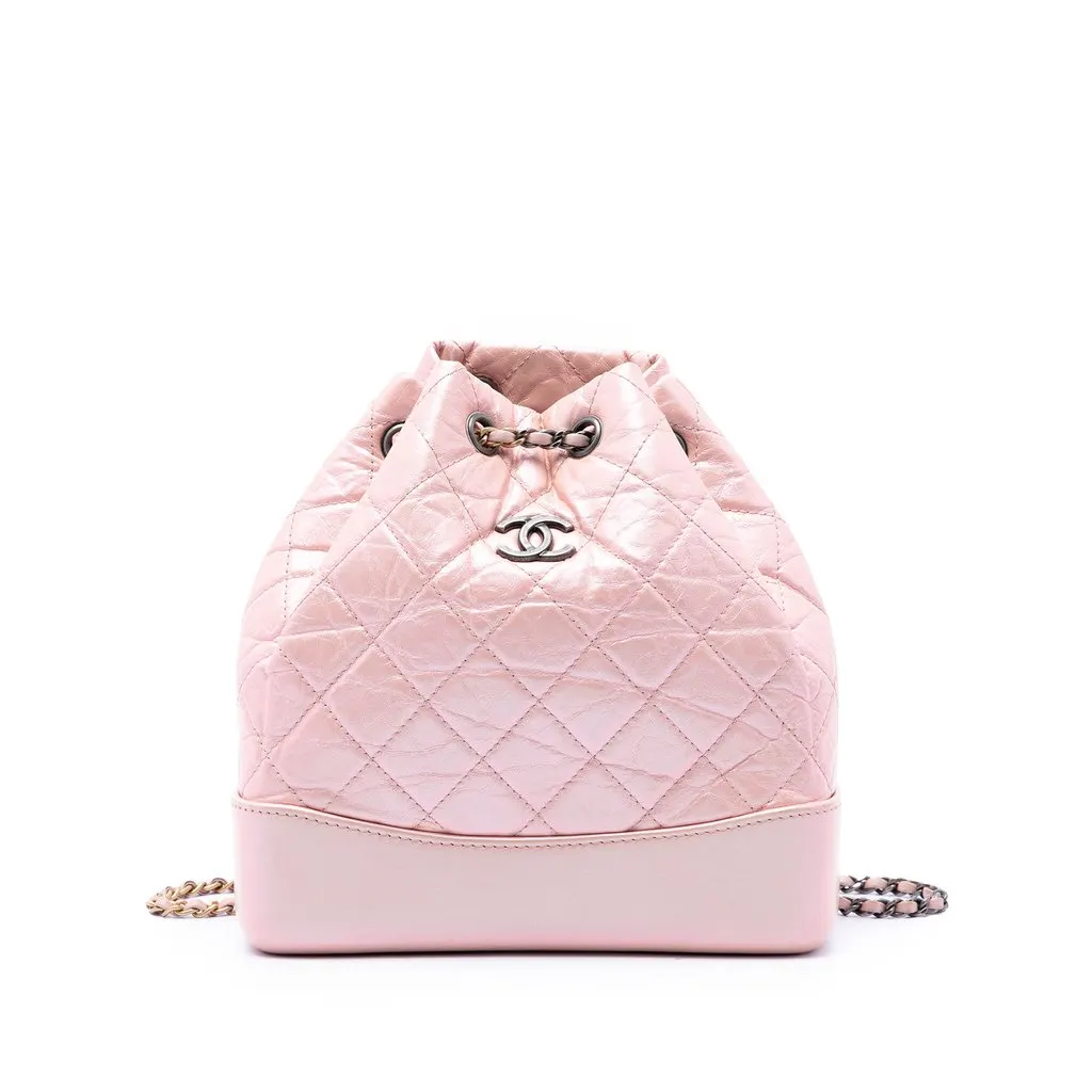 Chanel Small Quilted Aged Calfskin Gabrielle Backpack