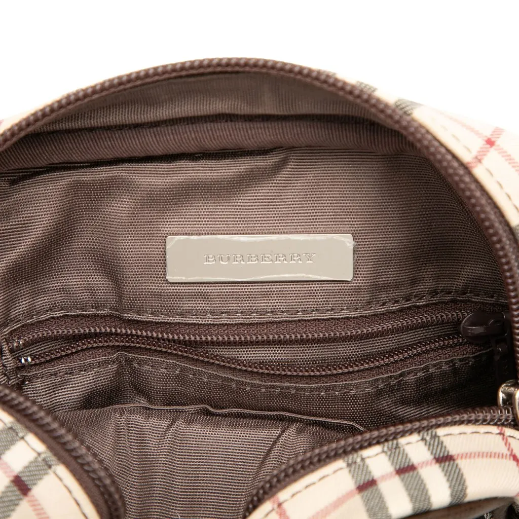 Burberry House Check Canvas Crossbody Beige Canvas Very good - Box View