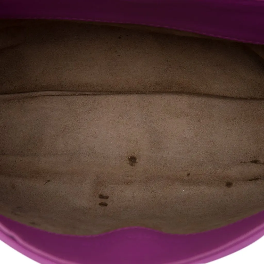 Bottega Veneta Small Nappa Intrecciato Olimpia Shoulder Bag Purple Leather Very good - Model View