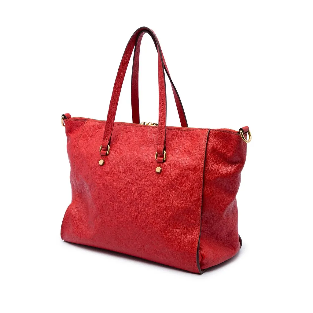 Louis Vuitton Monogram Empreinte Lumineuse PM Red Leather Good - Back View