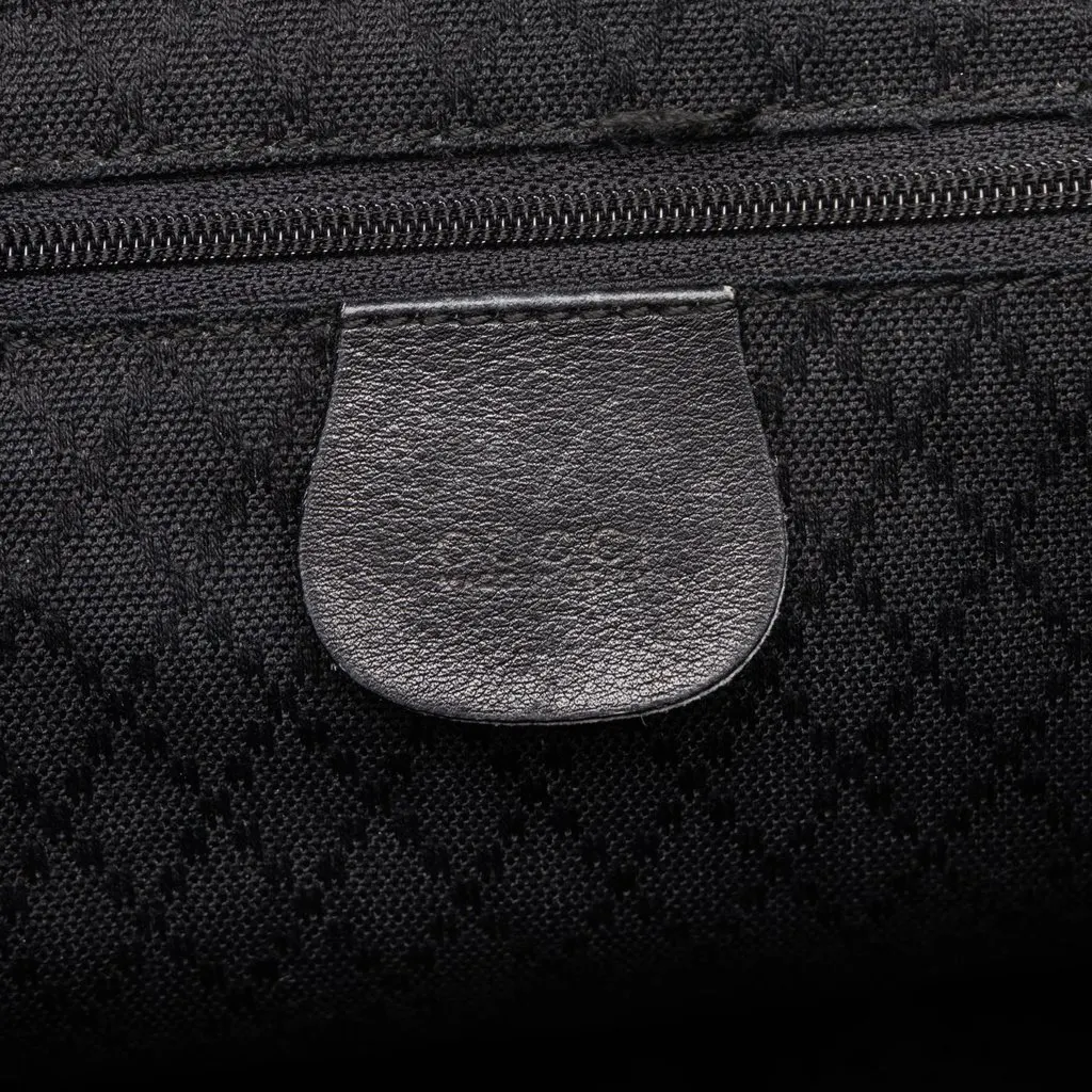 Gucci Large Calfskin Bamboo Drawstring Backpack Black Leather Good - Box View