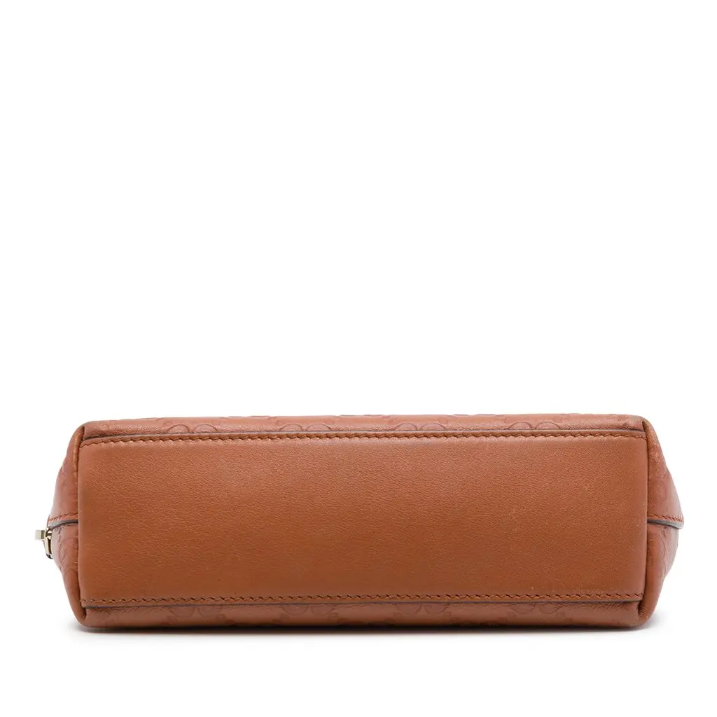 Gucci Guccissima Pouch Brown Leather Very good - Inside View