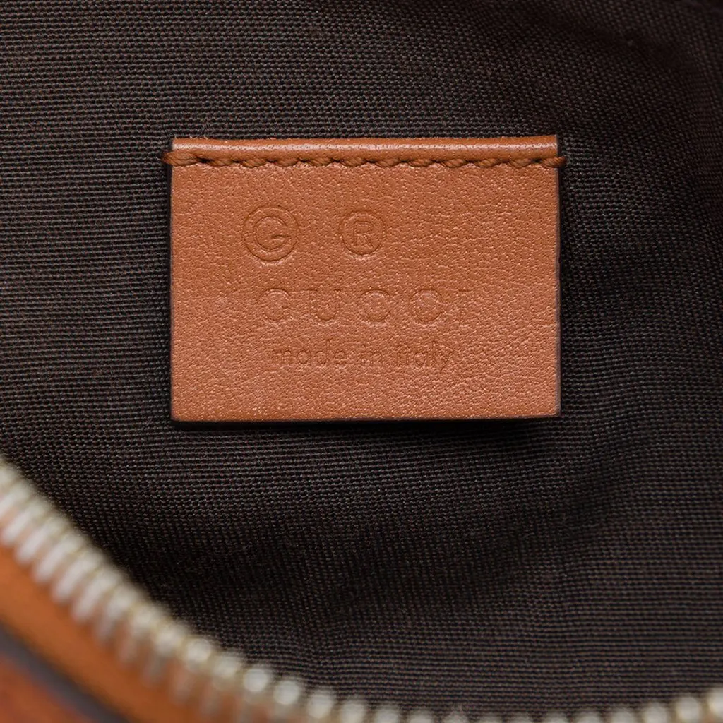 Gucci Guccissima Pouch Brown Leather Very good - Box View
