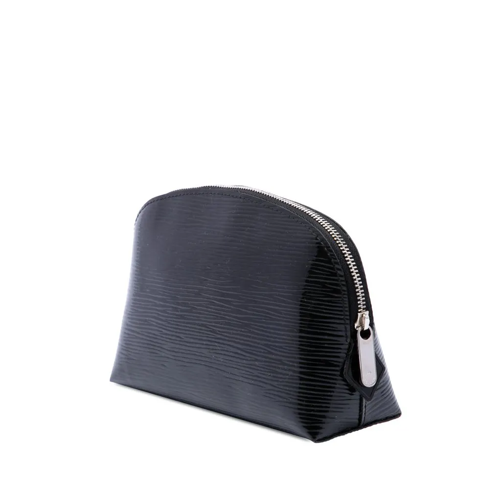Louis Vuitton Electric Epi Cosmetic Pouch Black Leather Good - Back View