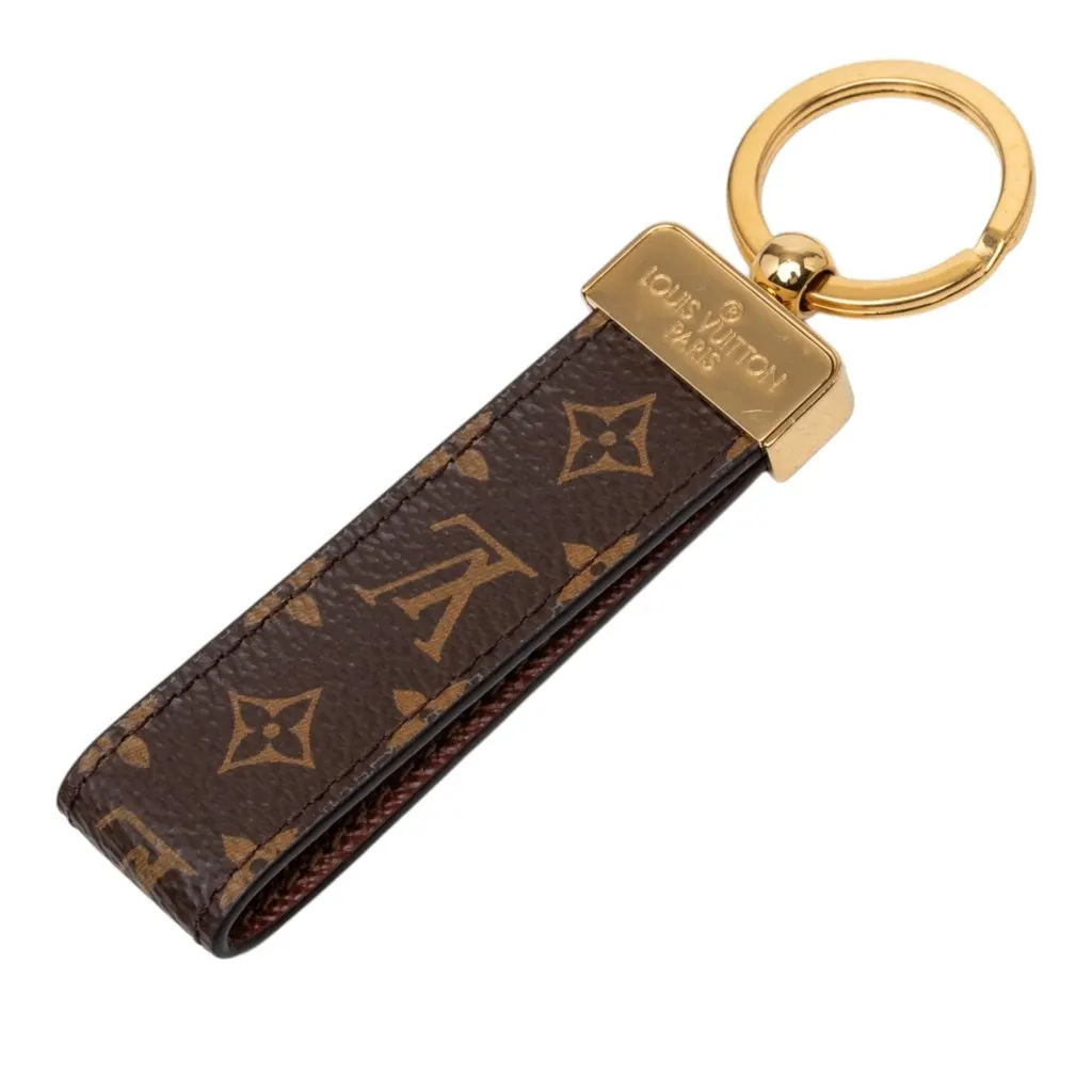 Louis Vuitton Monogram Dragonne Bag Charm Brown Very good - Back View