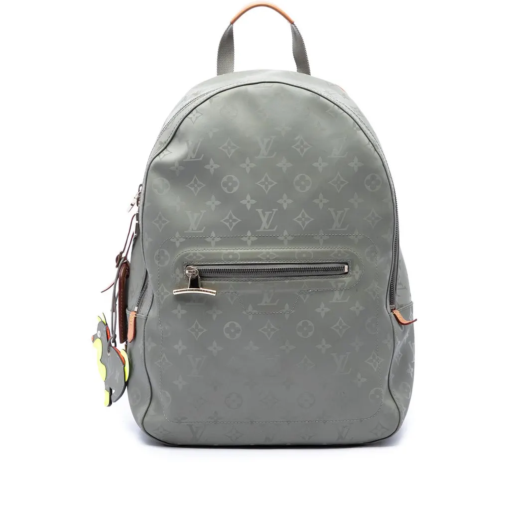 Louis Vuitton Monogram Titanium Backpack PM Grey Canvas Very good - Front View