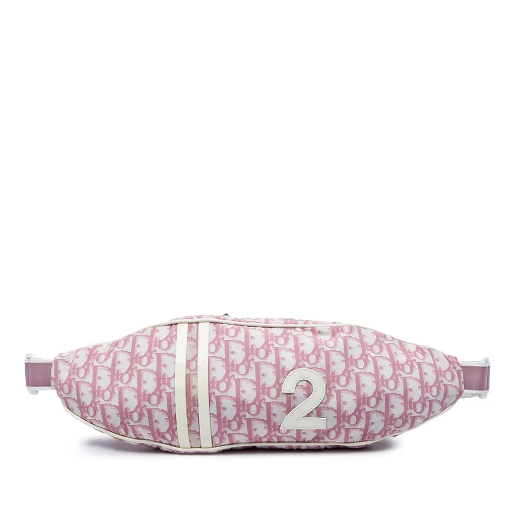 Dior Diorissimo Trotter Nylon No 2 Belt Bag Pink Very good - Front View