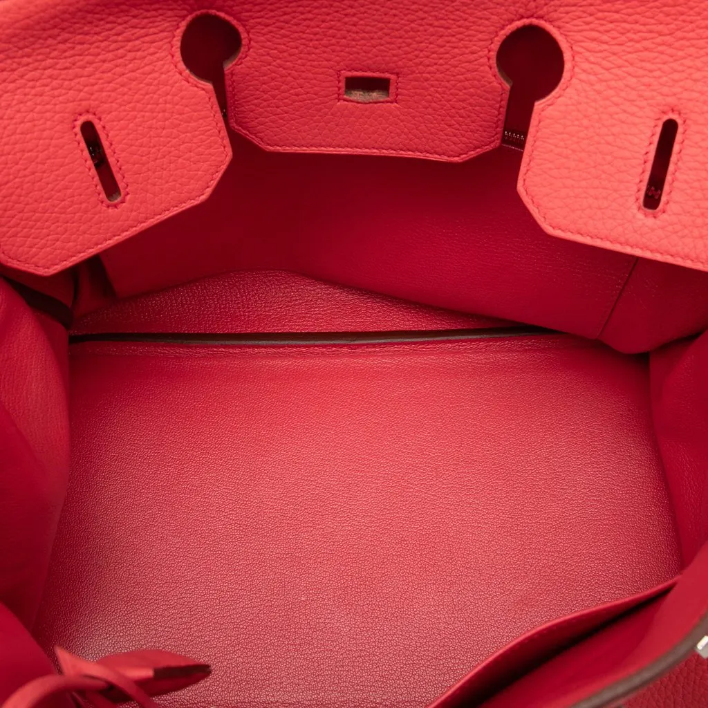 Hermès Clemence Birkin Retourne 35 Red Leather Very good - Model View