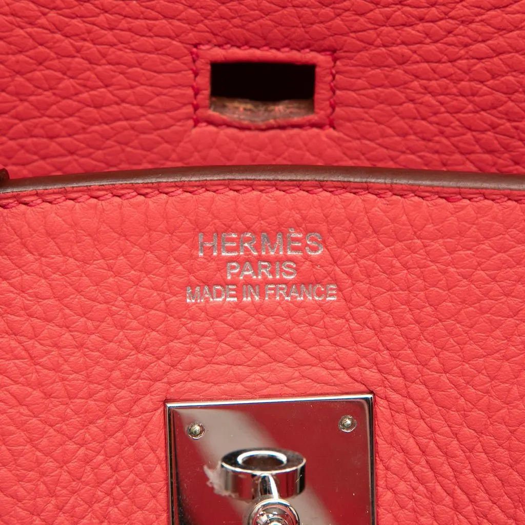 Hermès Clemence Birkin Retourne 35 Red Leather Very good - Box View