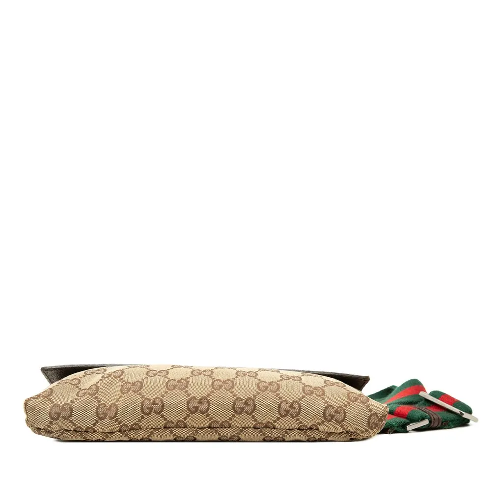 Gucci GG Canvas Web Crossbody Beige Canvas Very good - Inside View