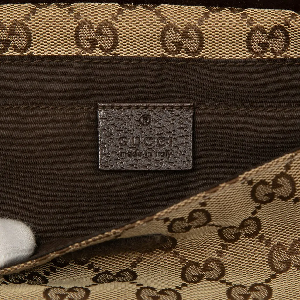 Gucci GG Canvas Web Crossbody Beige Canvas Very good - Box View